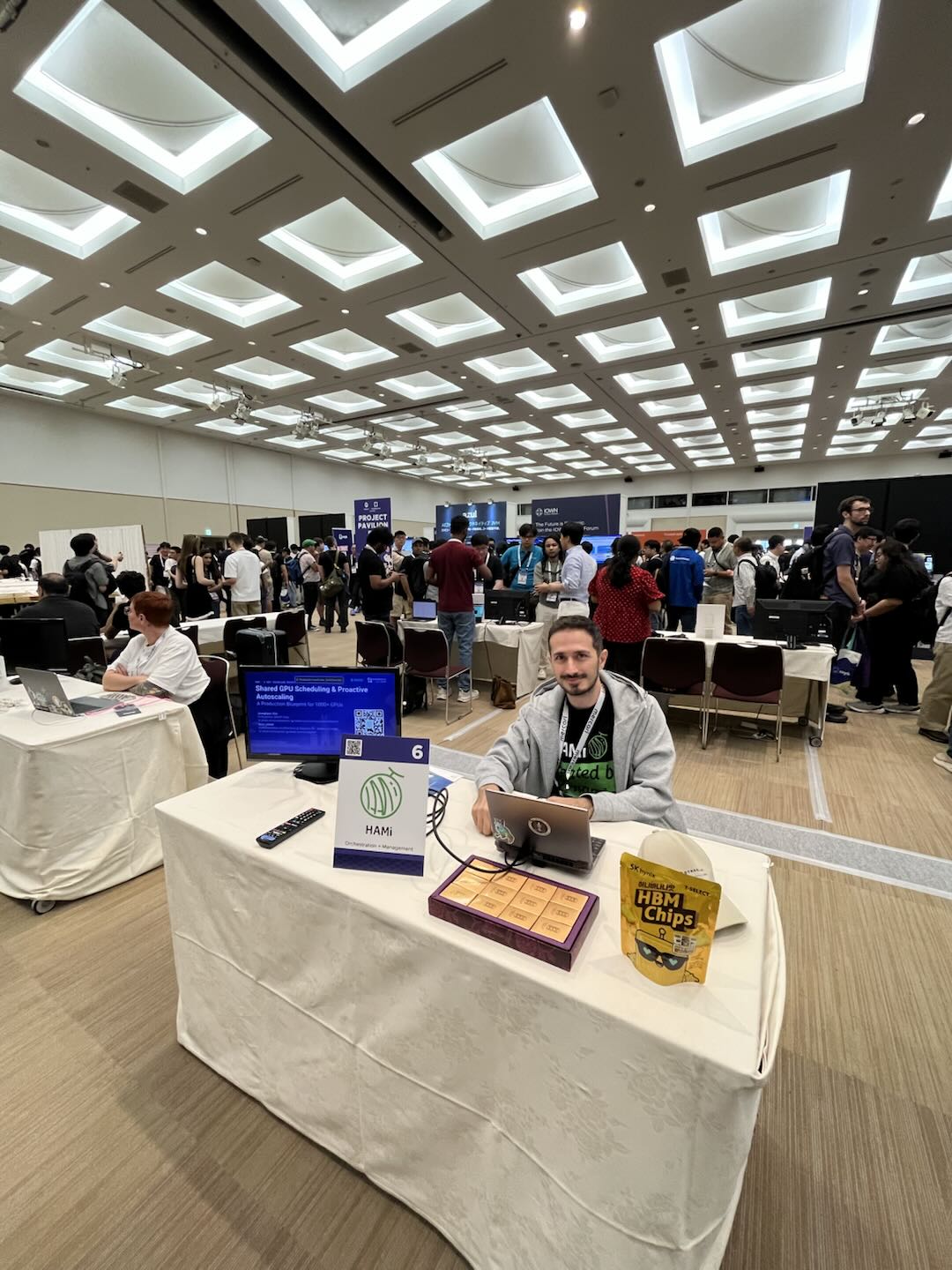 The HAMi booth at the KubeCon Japan 2026 Project Pavilion